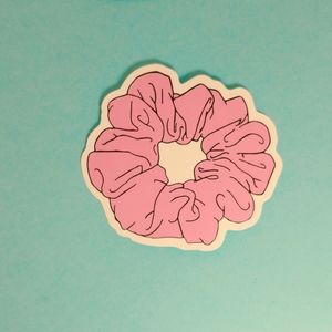 10/$10 Pink Scrunchie Matte VSCO Die Cut Sticker